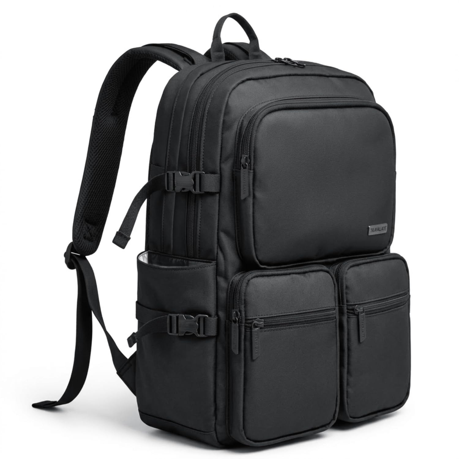 travalate Multi-Pocket Laptop Backpack for Men & Women | Durable Travel Backpack with Organized Compartments, Bottle Holder & Adjustable Straps | Everyday Office & College Bag – Black-picture-17