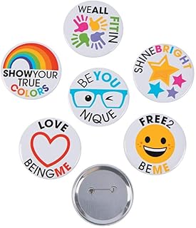 Be You Buttons - 12 Pieces - Educational and Learning Activities for Kids