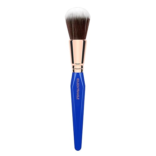 Miniatura 4 de Bdellium Tools Brocha de maquillaje profesional  Golden Triangle 958 Duo Fibra Polvo Mezcla  Con todas las fibras sintéticas veganas y suaves, para