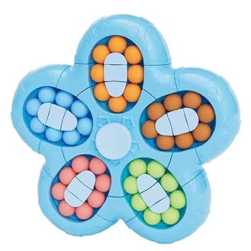 SUPER TOY Focus,Hand-Eye Coordination Finger Tip Rotate Magic Bean Spinner Toy for Kids & Adults 3-12 Years,Mind Teaser Memory Game Educational Puzzle Handheld Toy Birthday Christmas Gift,Multicolor - image, photos