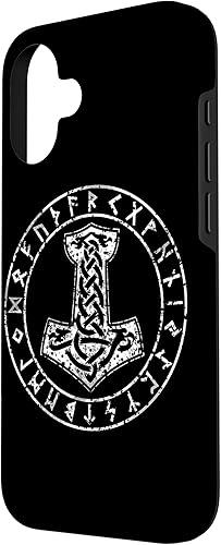 Vista 86 de Funda para iPhone 14 Mjolnir Thor Hammer Viking Norse Mythology