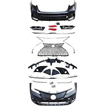 Front And Rear Bumper Assembly,Compatible For Toyota Corolla 2019-2022 Upgrade To,Compatible For Lexus LS Style Body Kit With Grille