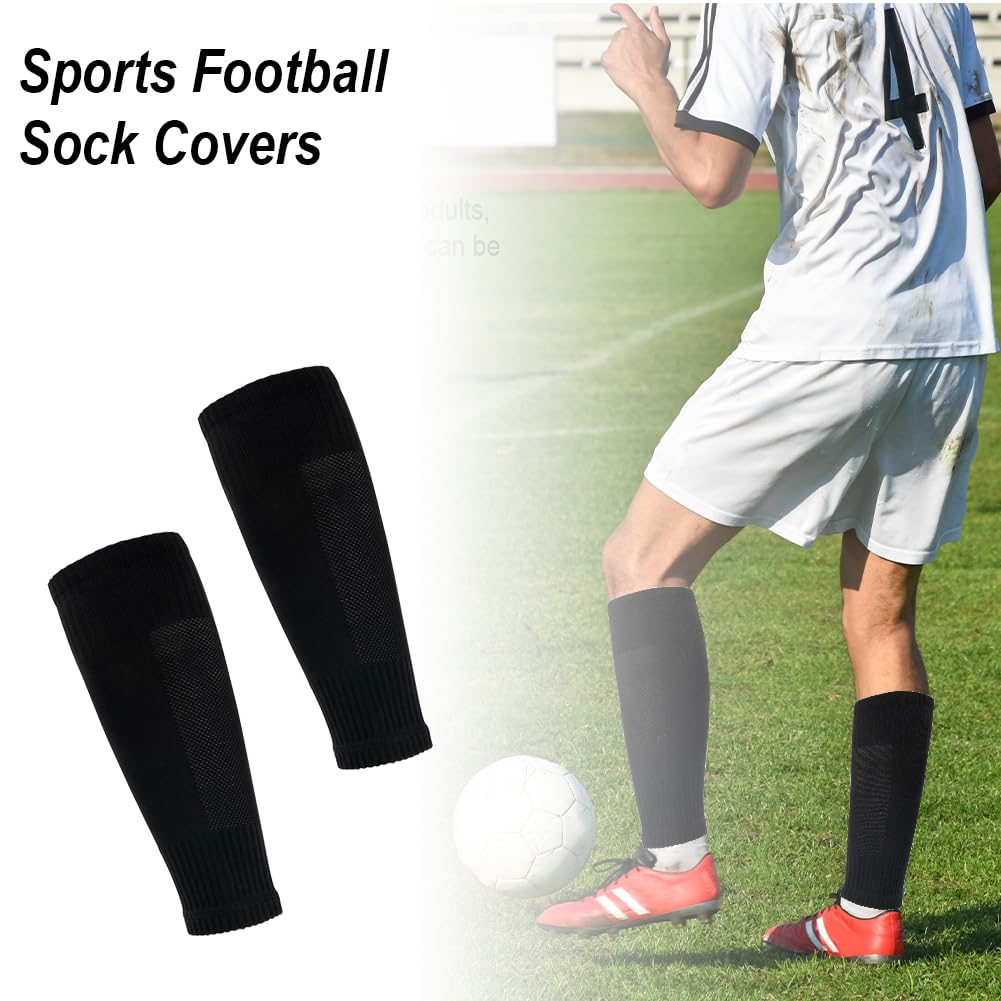 Soccer Footless Leg Sleeves Sock With Shin Guard Pocket No Shin Guards - View #8