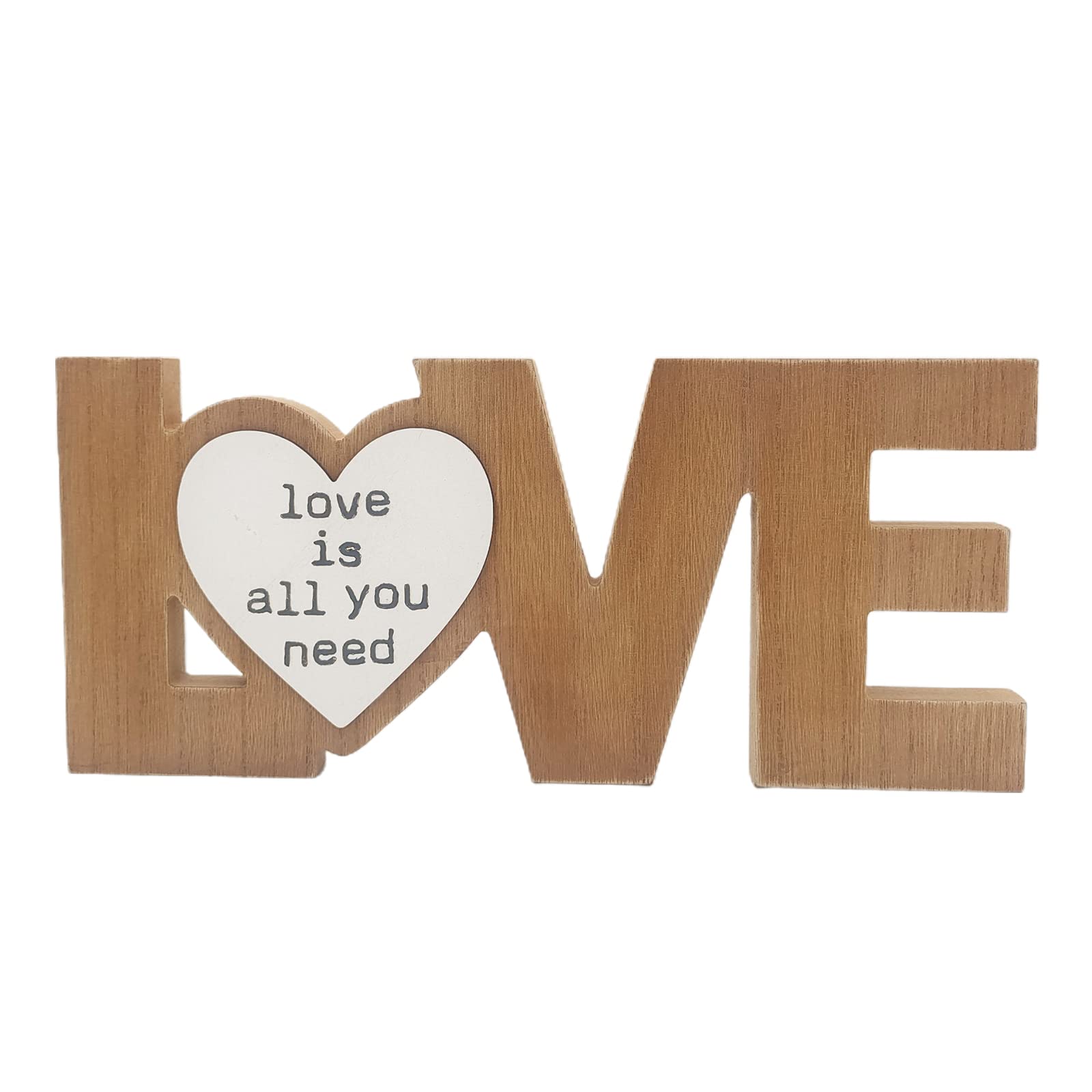 Elnwnnkc Table Ornaments Wood Sweetheart Table Decorations Wedding Signs Love Shape for Anniversary Party Wedding Ornaments