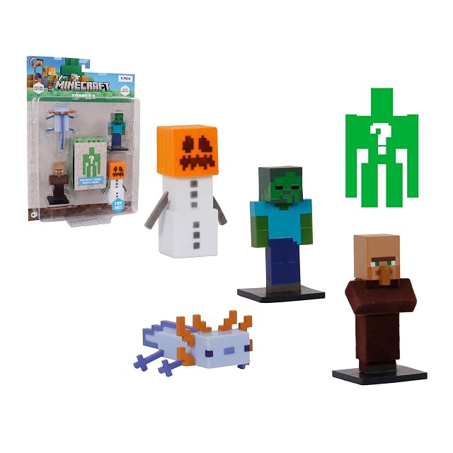Bizak Minecraft Toppez Edición Especial Pack de 5 Figuras Stdo.1, muñecos de 5 cm con 1 Figura Sorpresa