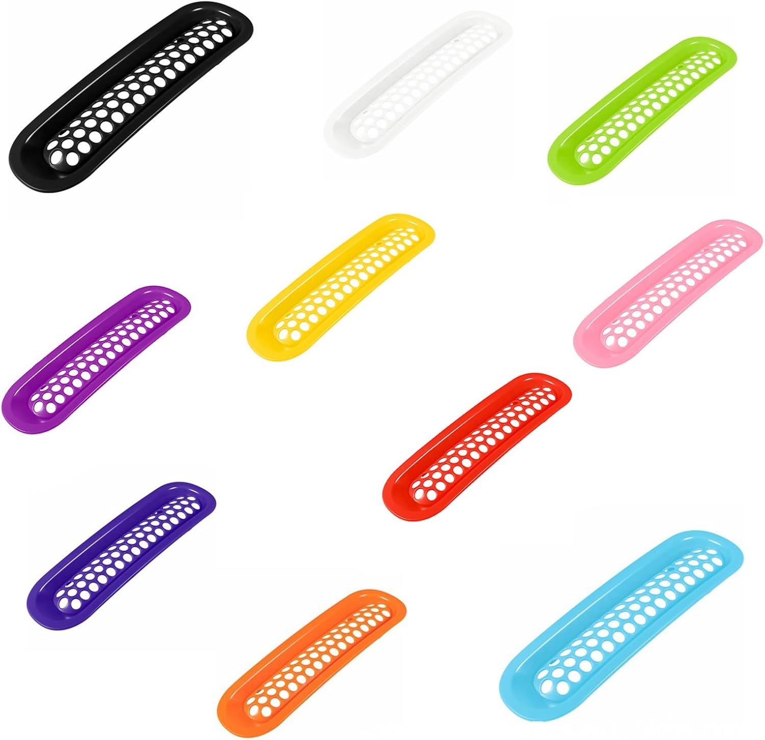 ontto Grill Mesh Inserts Fit for Jeep Wrangler JK 2007-2017 Front Grille Guard Cover Trim Fit for Jeep Wrangler JKU 2007-2017,7 PCS Purple