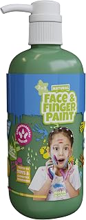 Natural Face & Finger Paint - 1000 ml, color verde