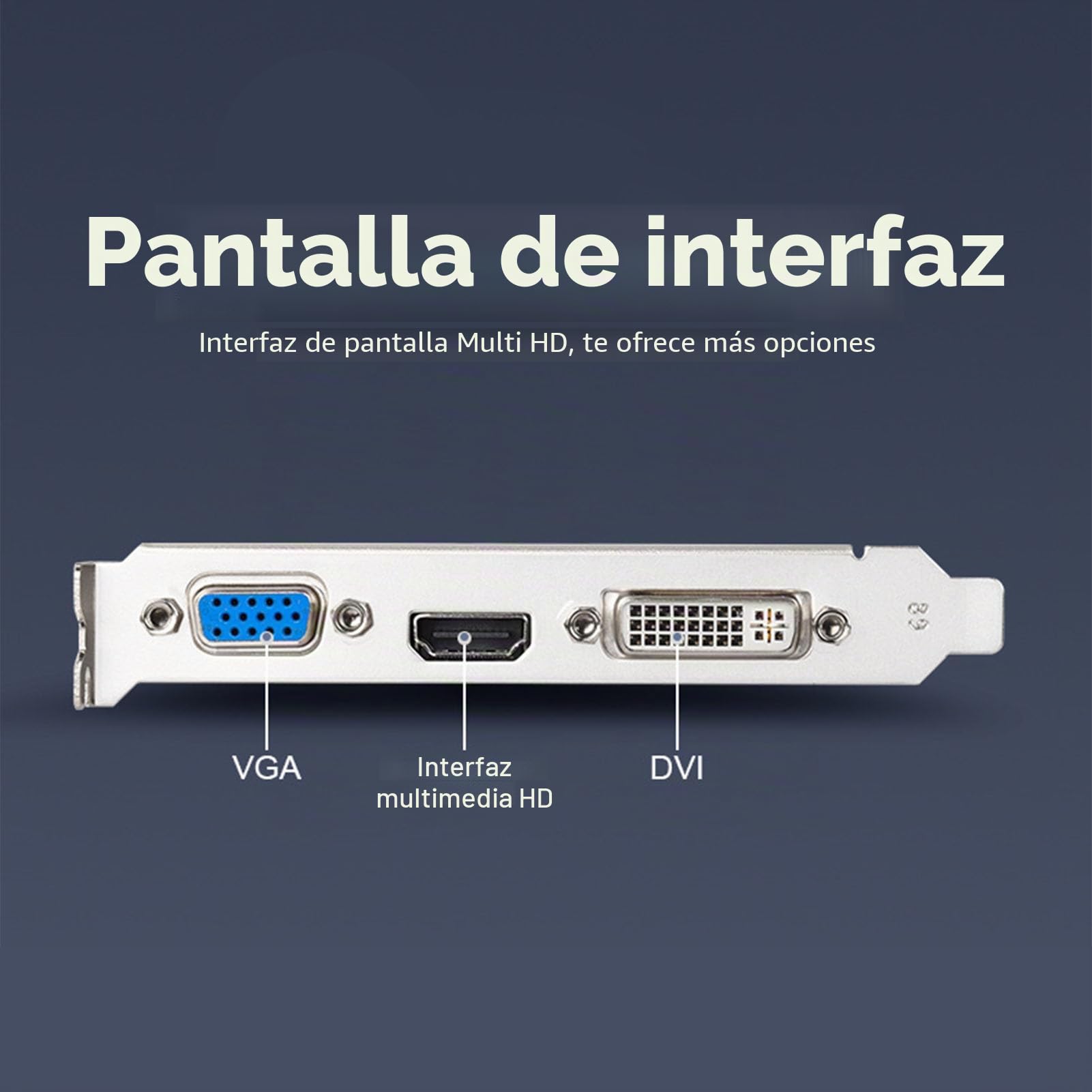 Tarjeta Gráfica GT730 4G DDR3 de 128 bits, Tarjeta de Vídeo para Juegos de Escritorio con Salida DVI VGA HDMI, PCI Express 2.0 X16, con Ventilador de Refrigeración
