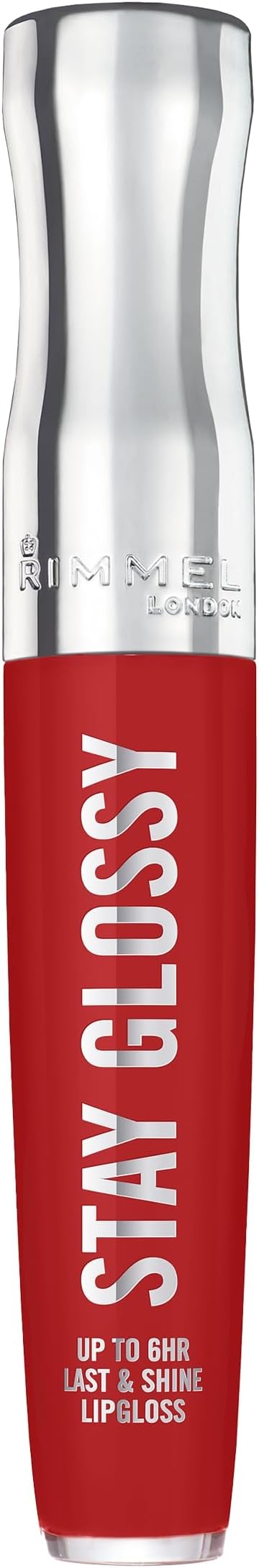 London Stay Glossy, 440 Firecracker, Lip Gloss, Non-Sticky, Color and Shine, Up To 6-Hour Wear, Precise Applicator, 0.18oz