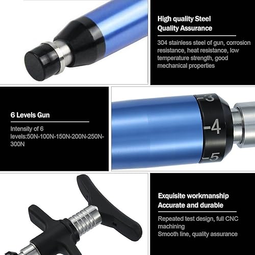 Miniatura 3 de Herramienta de ajuste quiropráctico, masajeador manual, 6 niveles, herramienta de corrección portátil para ajustar vertebrados, escoliosis torácica,