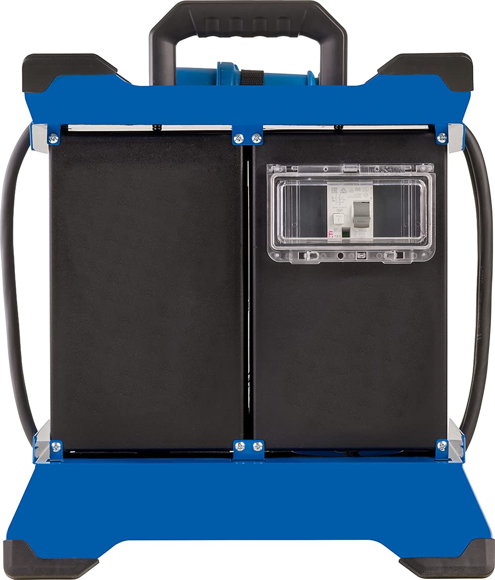 as - Schwabe Distributore di alimentazione portatile CEE Stecky Duo 5, spina CEE + 7 prese con contatto di protezione + 4 prese CEE + 2 porte USB, scatola di distribuzione dell'alimentazione mobile