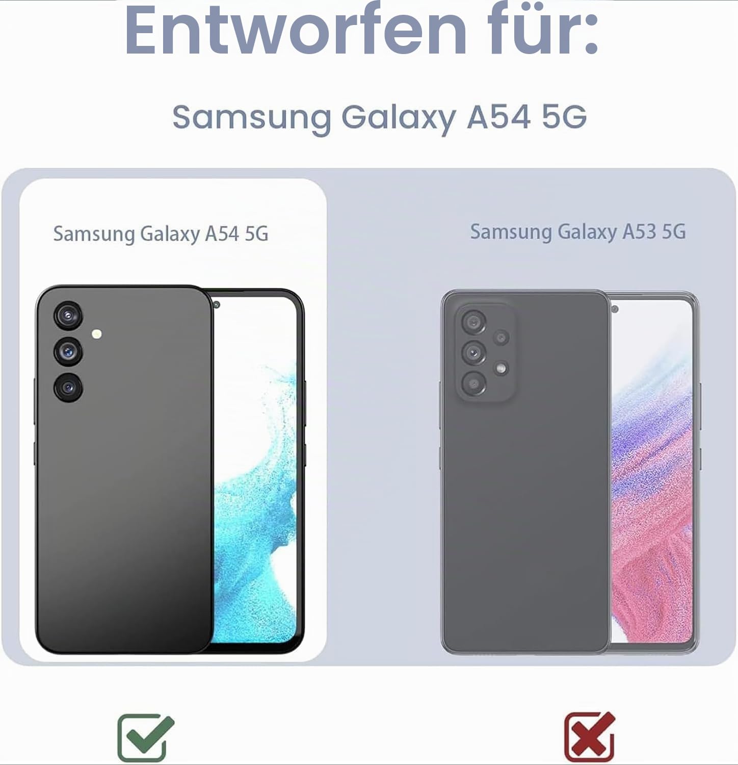 Schutzhülle für Samsung Galaxy A54, 7000 mAh, wiederaufladbares Ladegerät, dünne und tragbare Schutzhülle für Handyakku