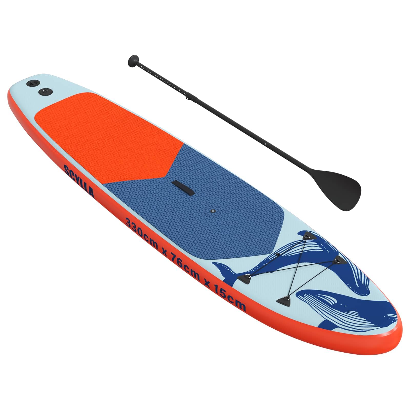 Mangloder - Tabla de SUP inflable con vela x x turquesa para deportes acuáticos al aire libre, estable, portátil, para principiantes, familia, yoga, touring, río, lago, mar, equilibrio, entrenamiento