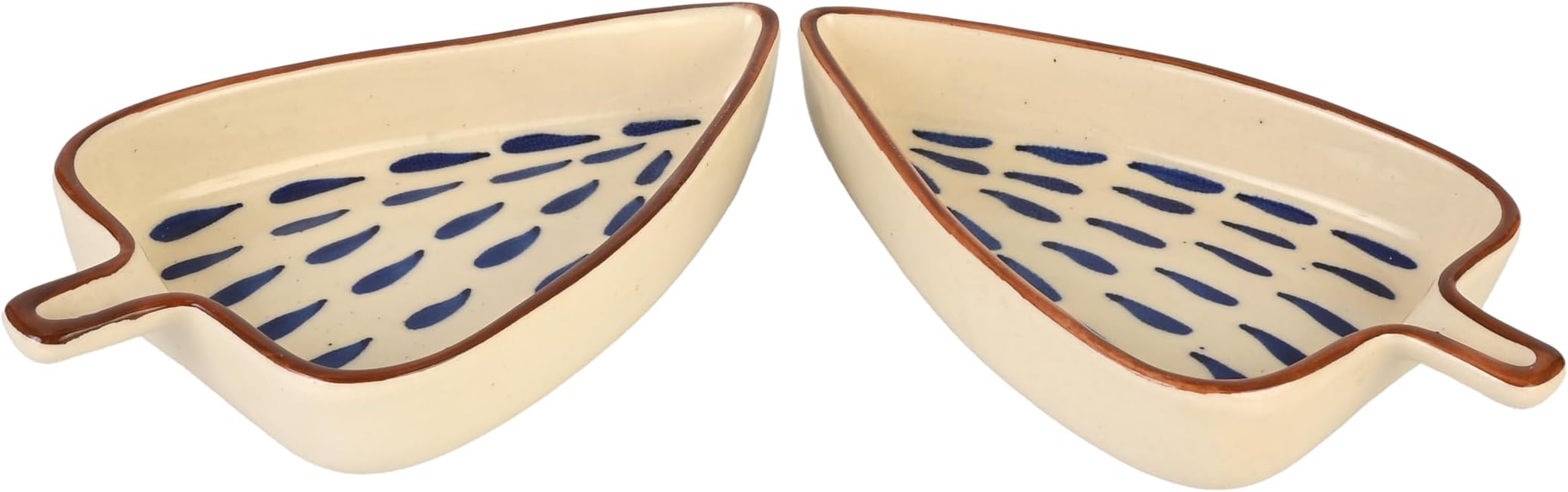 CLUSTER Ceramic Snacks Serving Platter (Set of 2)
