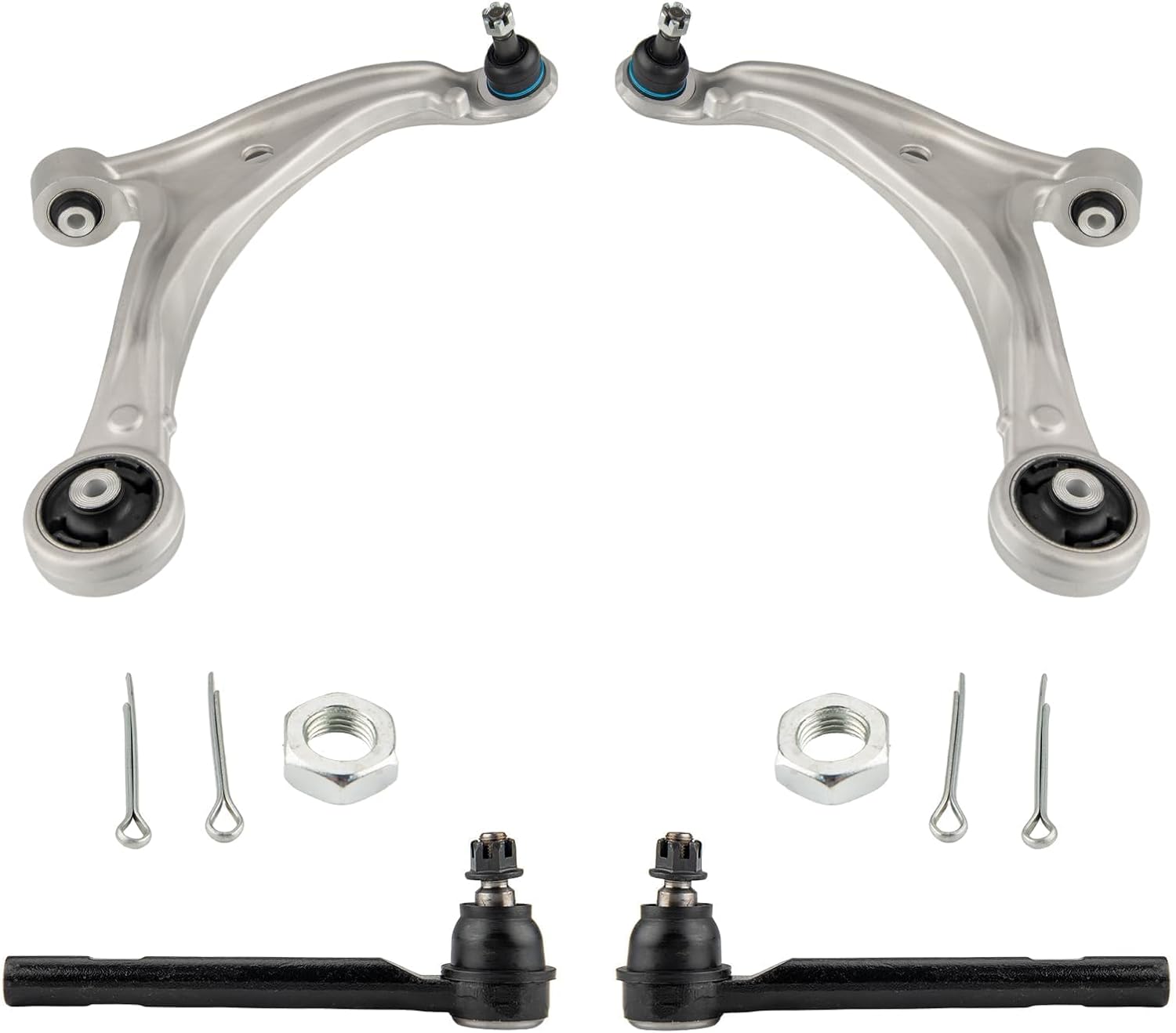 Torchbeam 4Pcs Front Lower Control Arms, Suspension Kit with Joint Assembly for Odyssey 2005-2010, Replace for K620505 K620504 ES800224