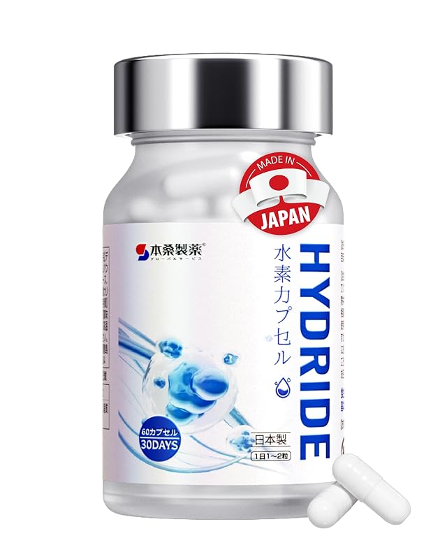 本桑製薬 Suplemento de Hidrogênio Molecular com Cálcio e Potássio, 60 cápsulas
