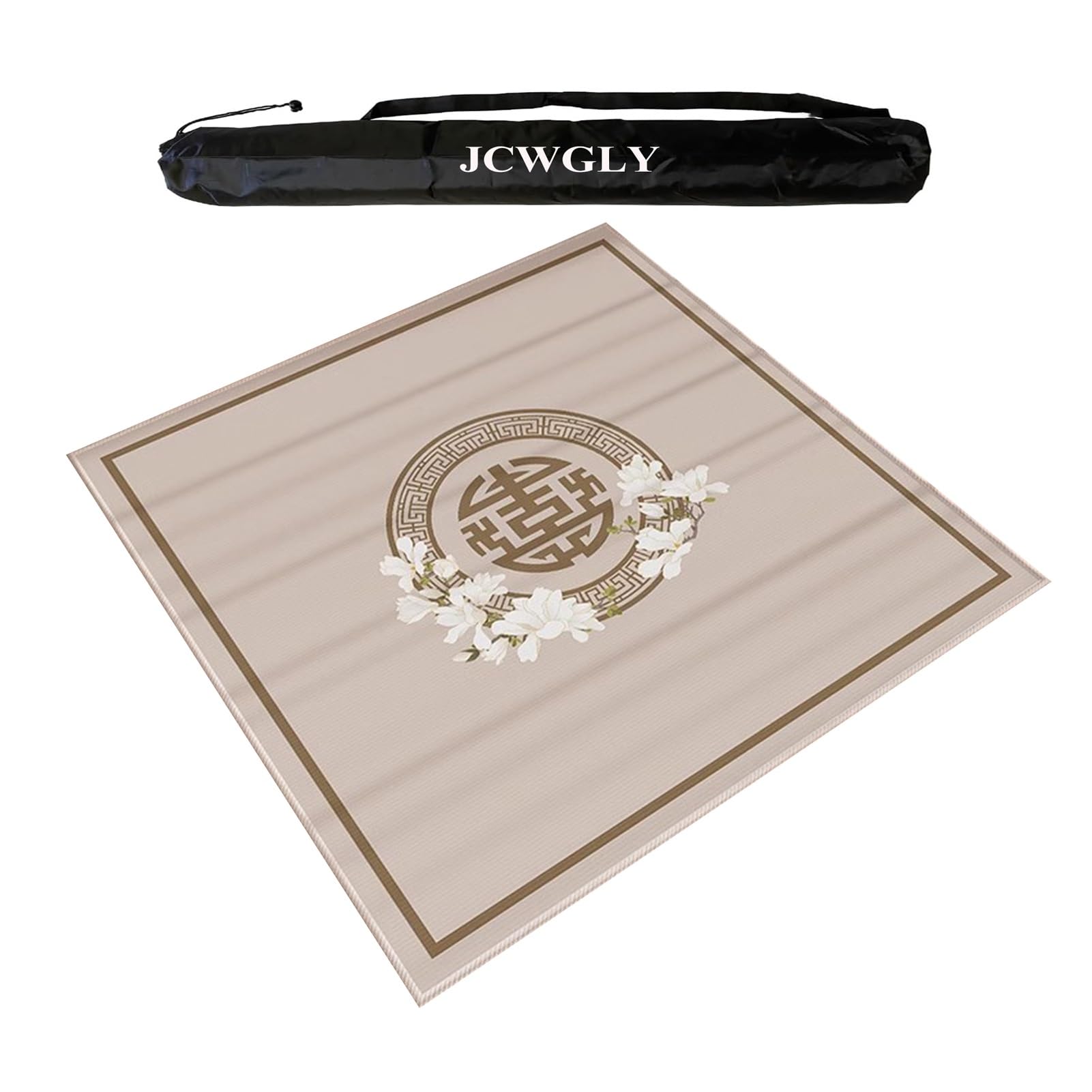 Tapis De Mahjong Épais De Grande Taille Pour Table, Housse De Table Antidérapante À Réduction De Bruit Pour Jeux De Cartes De Poker Mah Jong, Tapis De Jeu Facile À Nettoyer(100x100 cm/39.37x39.37 in)