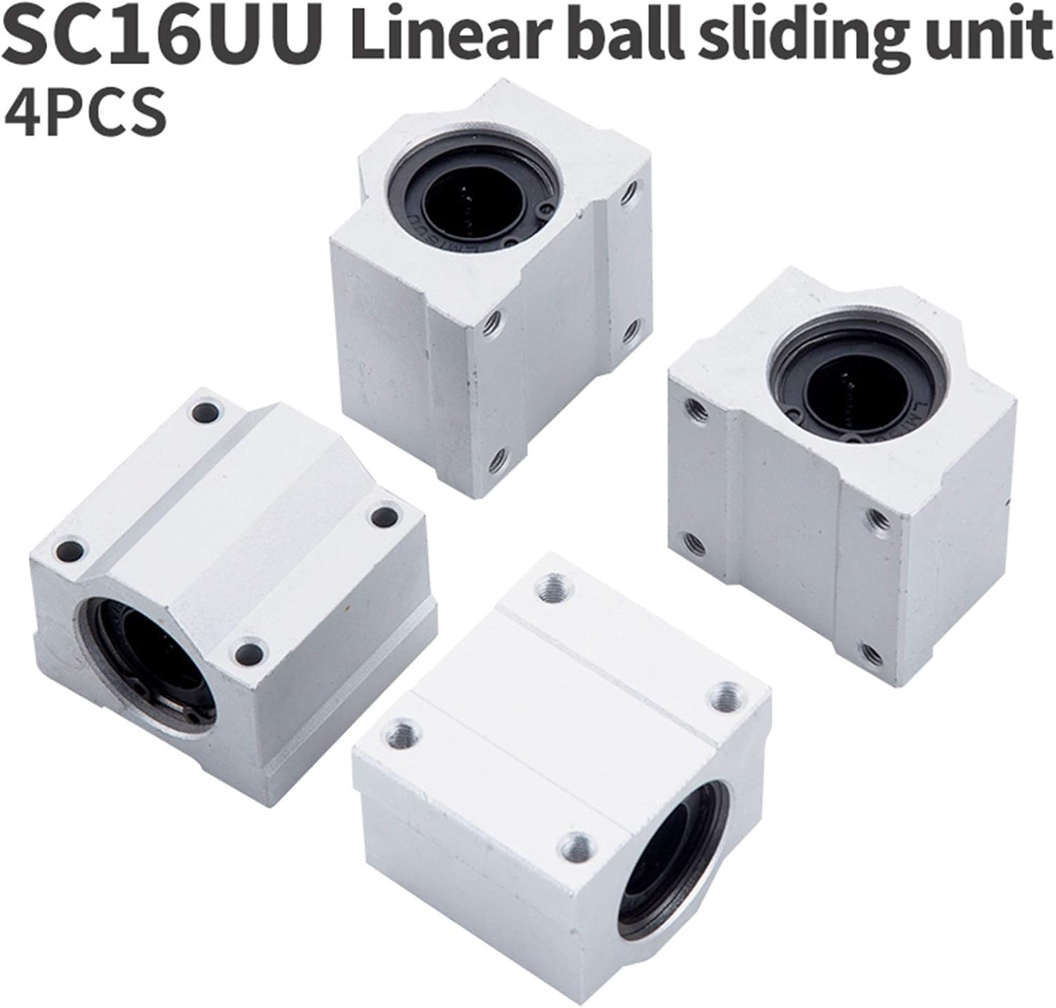 WWBR Linear Track Bearing Sc16uu Linear Motion Ball Bearing Nc Parts Slider Bushing for 16mm Straight Line Spindle Guide Nc Parts