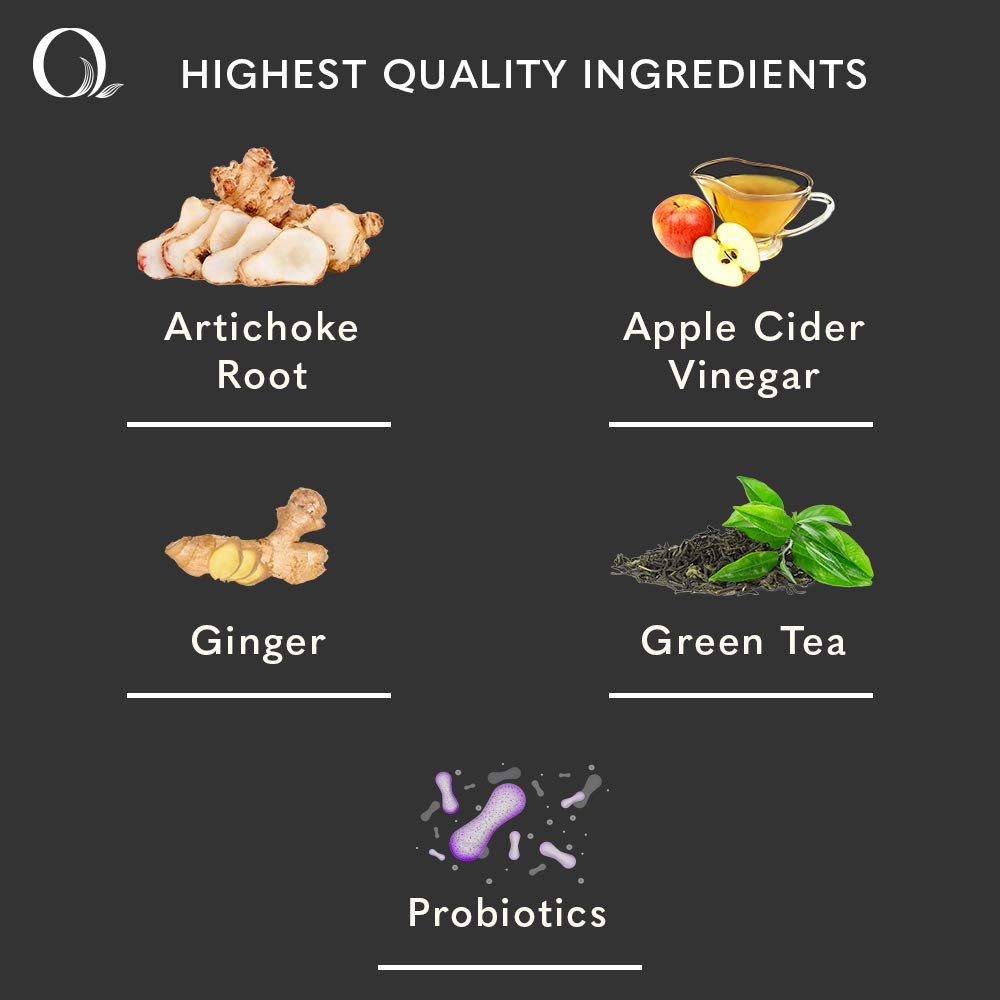 Qumba Kombucha Prebiotic and Probiotic Powder Supplement Digestive