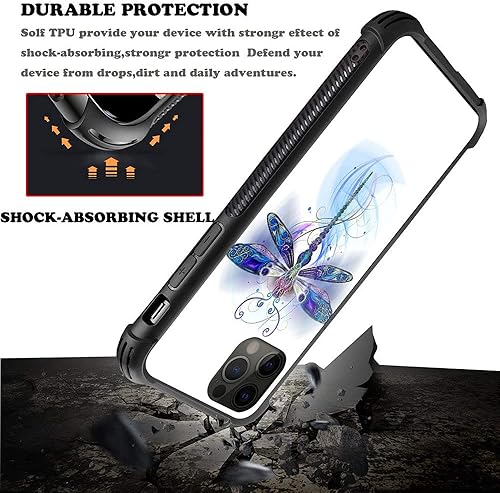 Vista 143 de Funda para iPhone 13 - Nebula Wolf vidrio templado trasero y silicona suave TPU Shock funda protectora Lobo de Nebula.