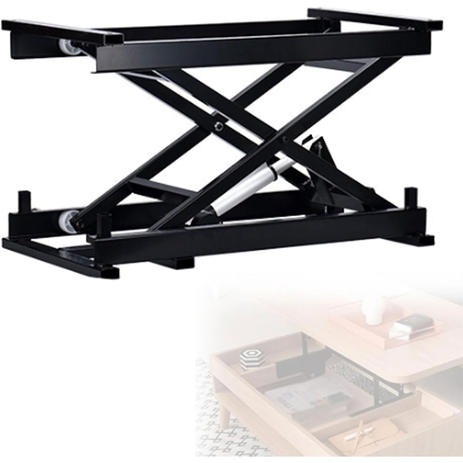 Table élévatrice électrique à ciseaux avec télécommande, capacité de 100 kg, solution multifonctionnelle de manutention et de transport, table élévatrice durable et polyvalente