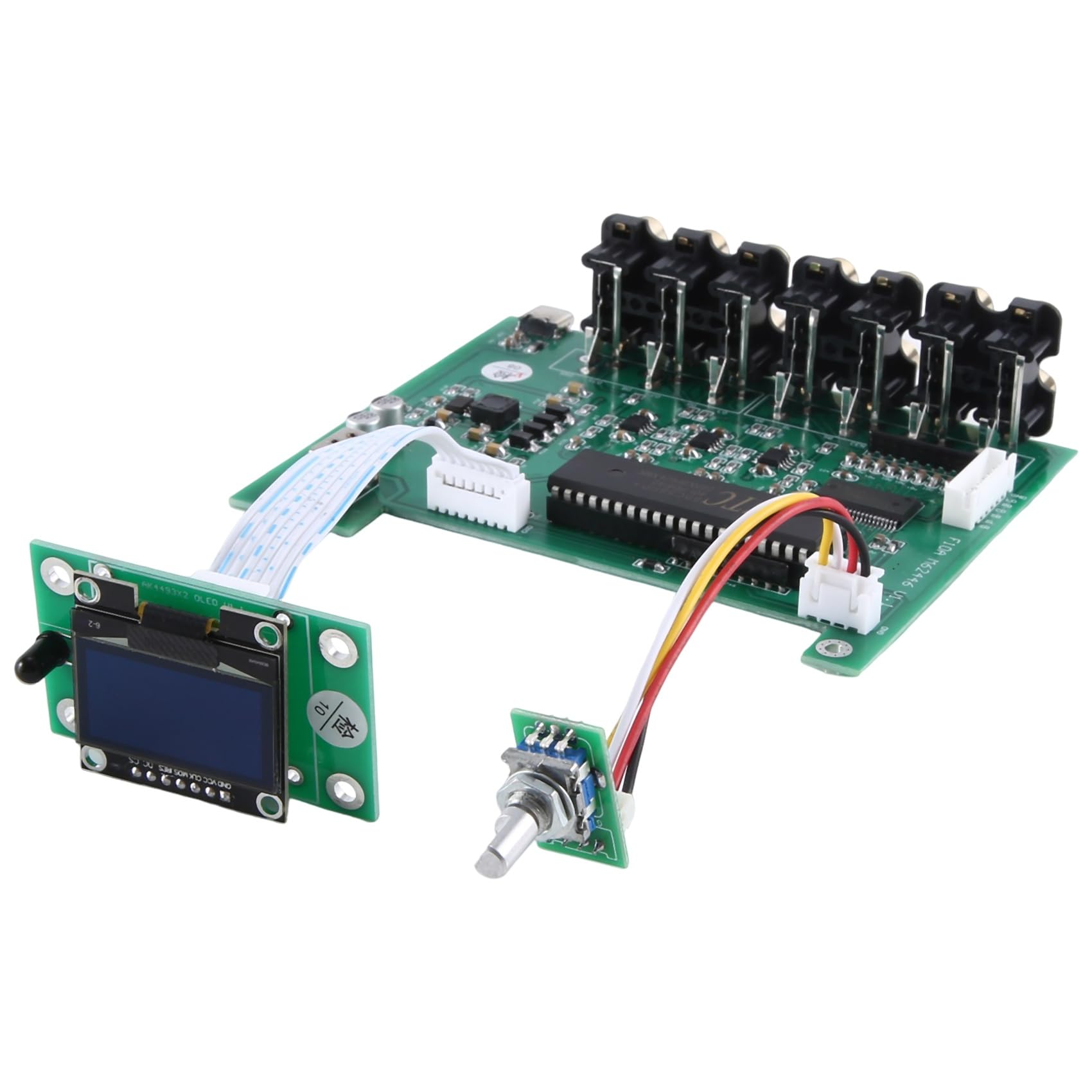 DLHiFi F11 M62446 Preamplificador 5.1 6 Canales Control Remoto Totalmente Independiente Pantalla OLED para Amplificador HiFi