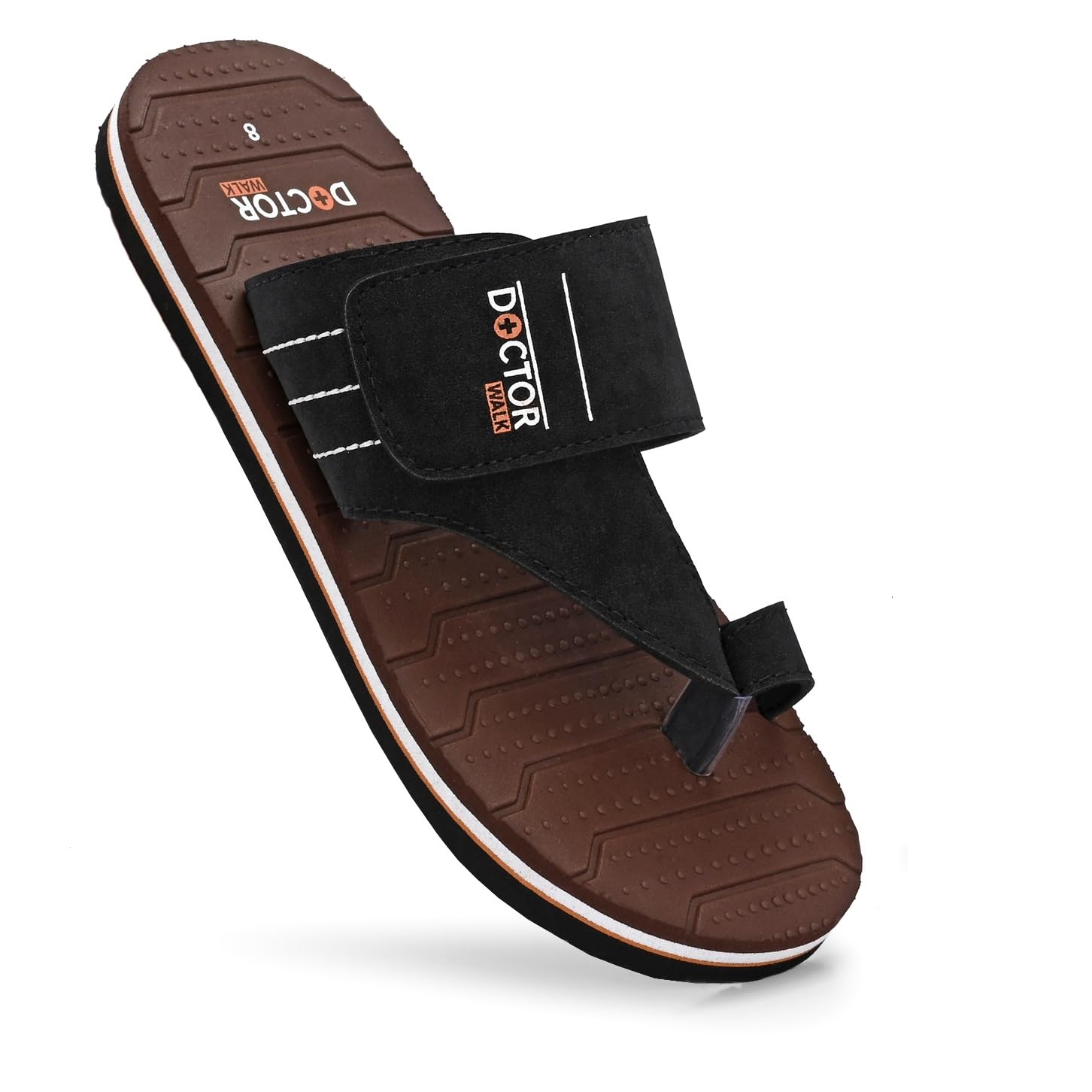 doctor walk Men's Ortho Comfort Toe-Ring Slippers | Lightweight Non-Slip Cushioned Daily Wear Casual Sandals & Chappal for Men Extra Soft-picture-39