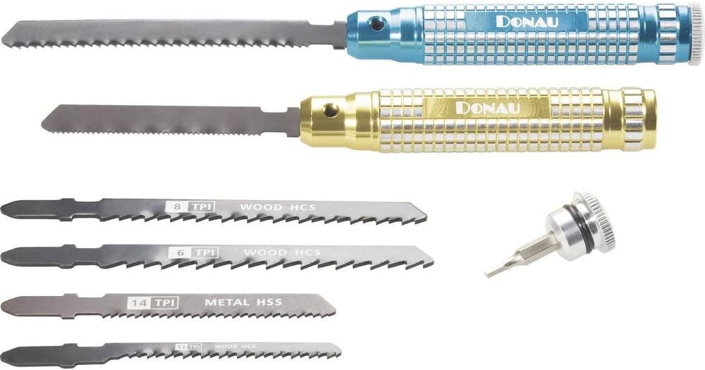 Donau Elektronik M208 Needle Files-Set 6 Pcs. M. Metal Holder, Multi-Colour