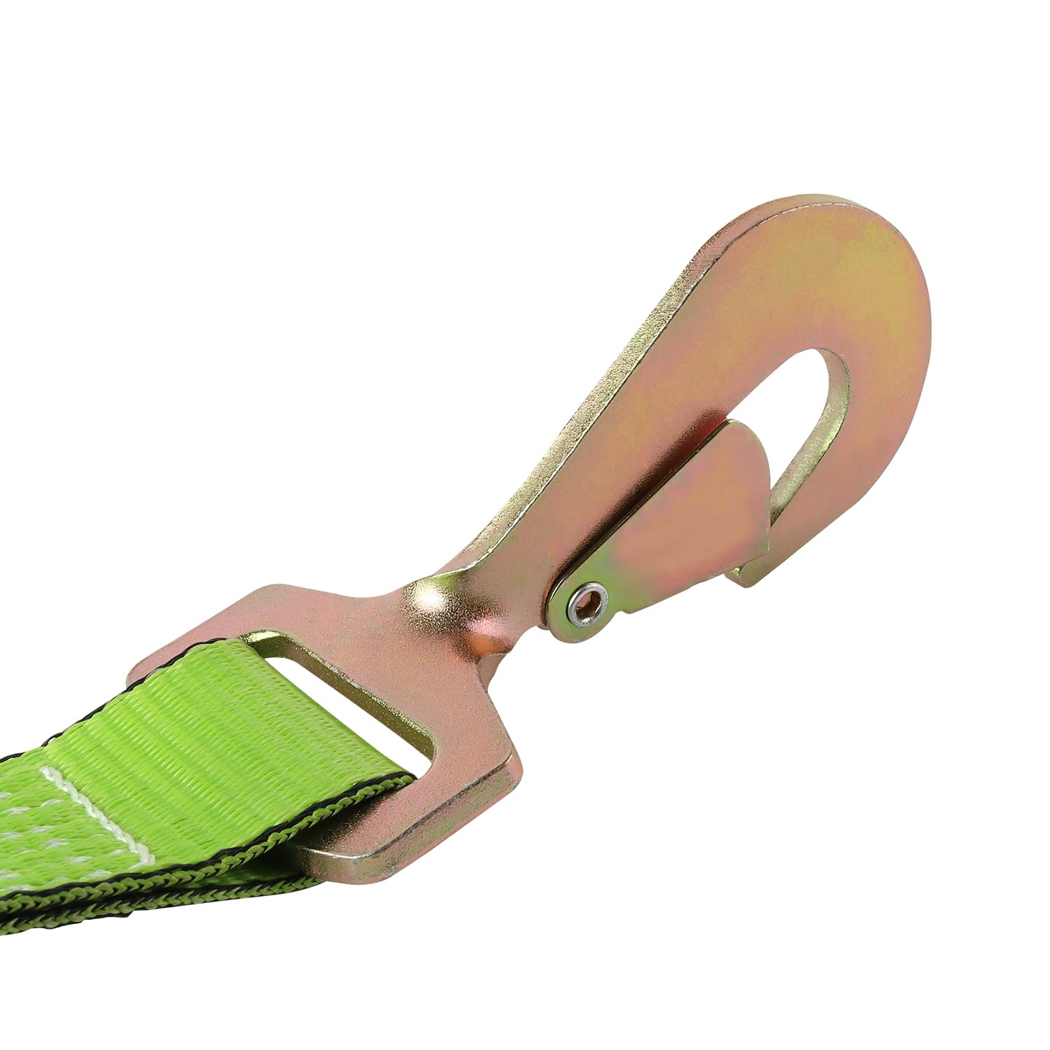 Correa de Brida en V de 2 Pulgadas x 4 pies con Ganchos a presión con Funda Cordura y 2 Correas de Eje de 2 x 36 Pulgadas, Anillo en D Medio, para Transporte de automóviles, rollback, Cama