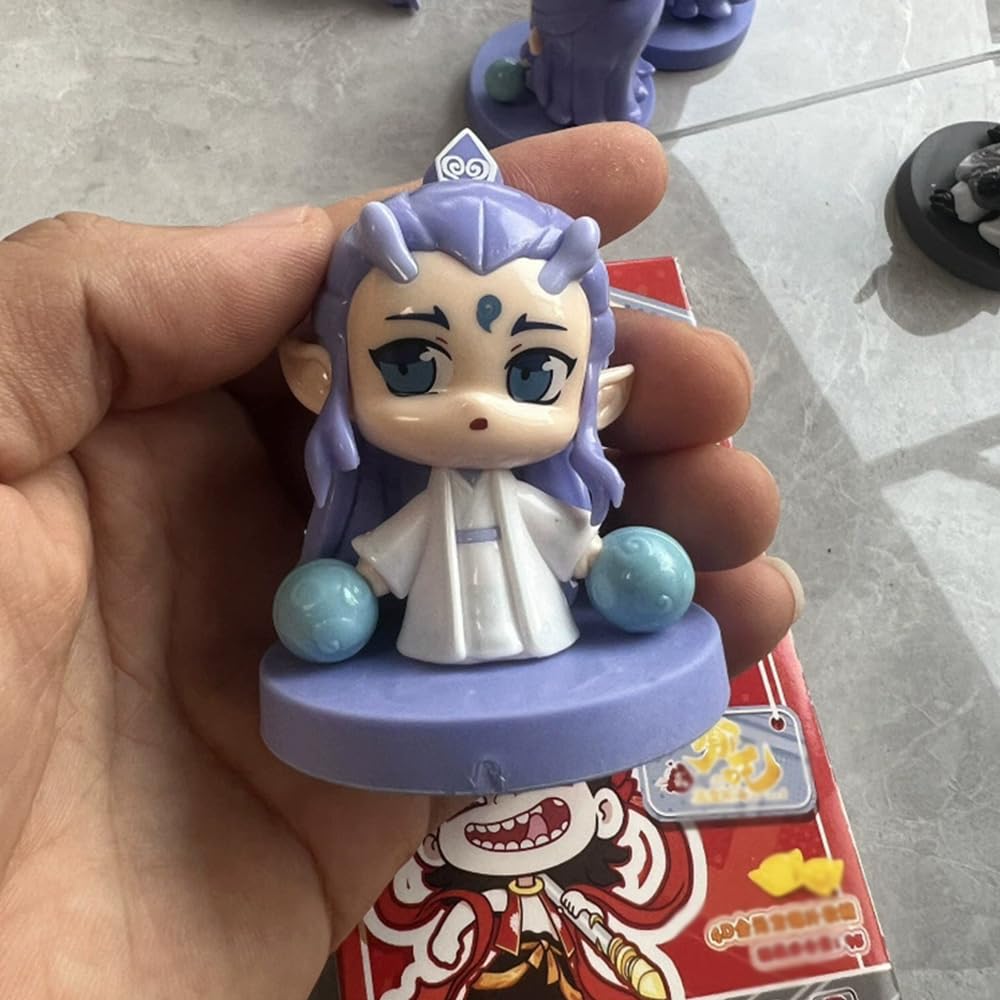 VHJdtE Figurines, Nezha Figure, Ao Bing, Taiyi Zhenren, Guang Doll Decoration Ornaments(E)