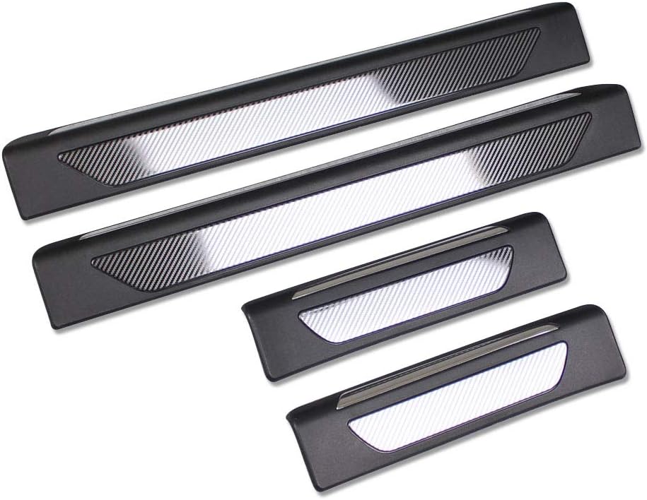 Beautost Fit for Porsche Macan 2014 2015 2016 2017 2018 2019 2020 2021 2022 2023 Door Sill Scuff Plate Guard Cover Trims