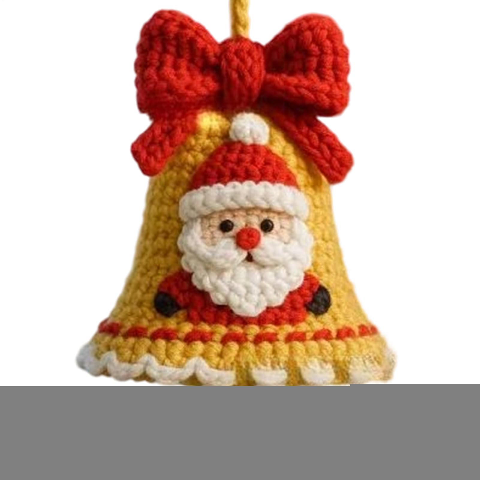Accessoires au crochet pour rétroviseur et arbre de Noël festif