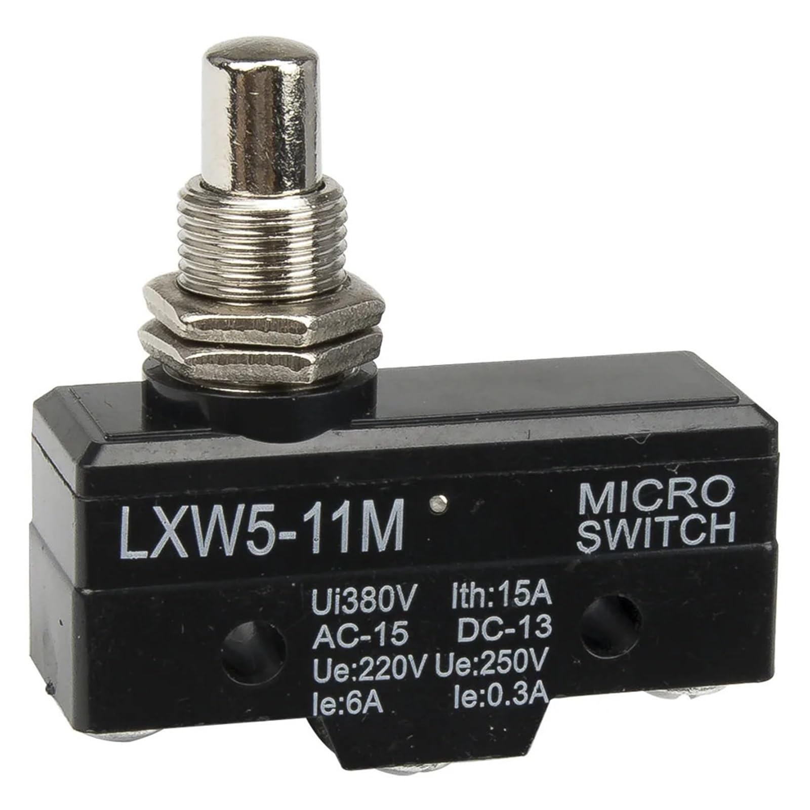 JGNAYRKJQI 10pcs/lot LXW5-11M Panel Mount Plunger Micro Switch LXW5 Series Reset Limit Switch momentary Travel Switch(Copper contact)