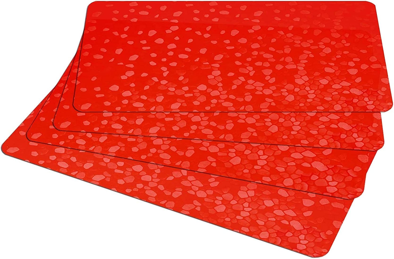 Kuber Industries Diamond Texture Fridge Mat Set of 4 | Water Proof Refrigerator Drawer | Reusable & Washable | Multipurpose for Kitchen (Mint Green)