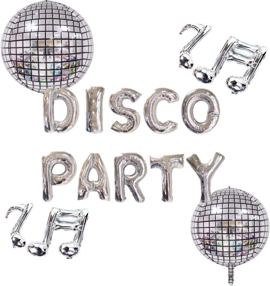 JeVenis Disco Party Balloons Disco Fever Party Decoration 70s Disco Party Decoration