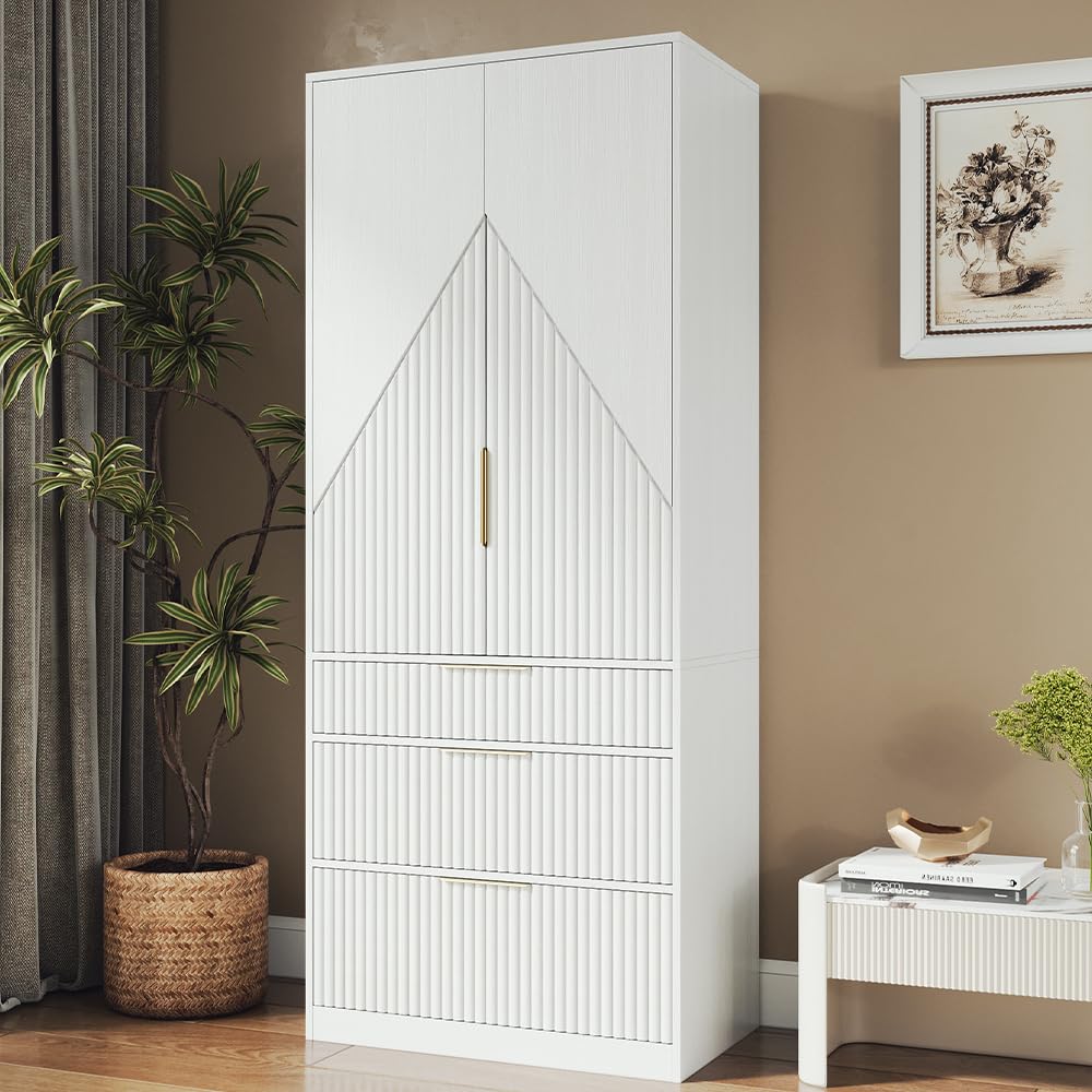 TOKSOM 70-Inch Wood Armoire