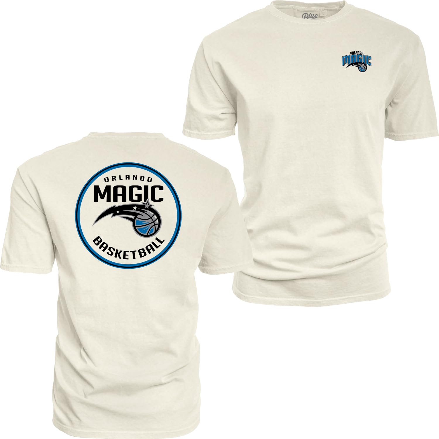 Blue 84NBA Officially Licensed T-Shirt Ringspun Front/Back Ivory