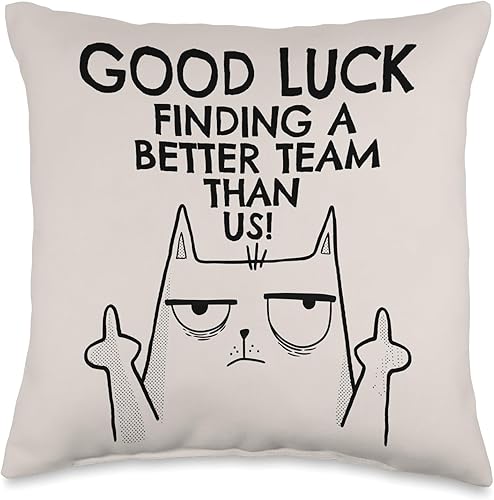 New Job Gifts & Funny Farewell Coworker Ideas New Job Farewell, divertido compañero de trabajo que se va para hombres y mujeres, almohada de 16 x 16