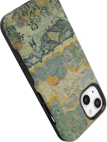 Vista 1151 de Casely Funda para iPhone 13 Compatible con MagSafe Color Splash de medianoche Funda retro abstracta Color de medianoche Splash Abstracto