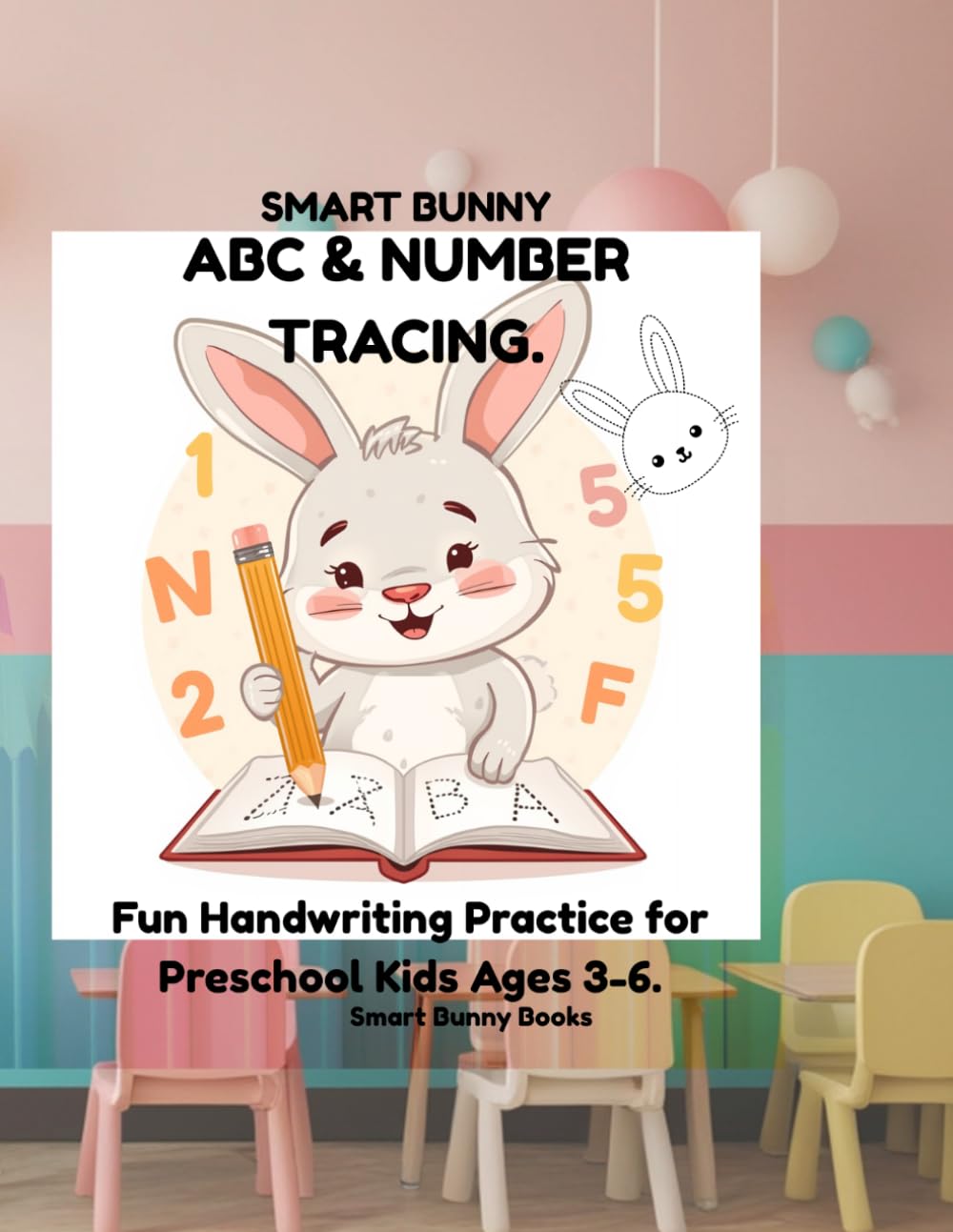Smart Bunny ABC & Number tracing.: Fun Handwriting Practice for Preschool Kids Ages 3-6. (Smart Bunny Books)