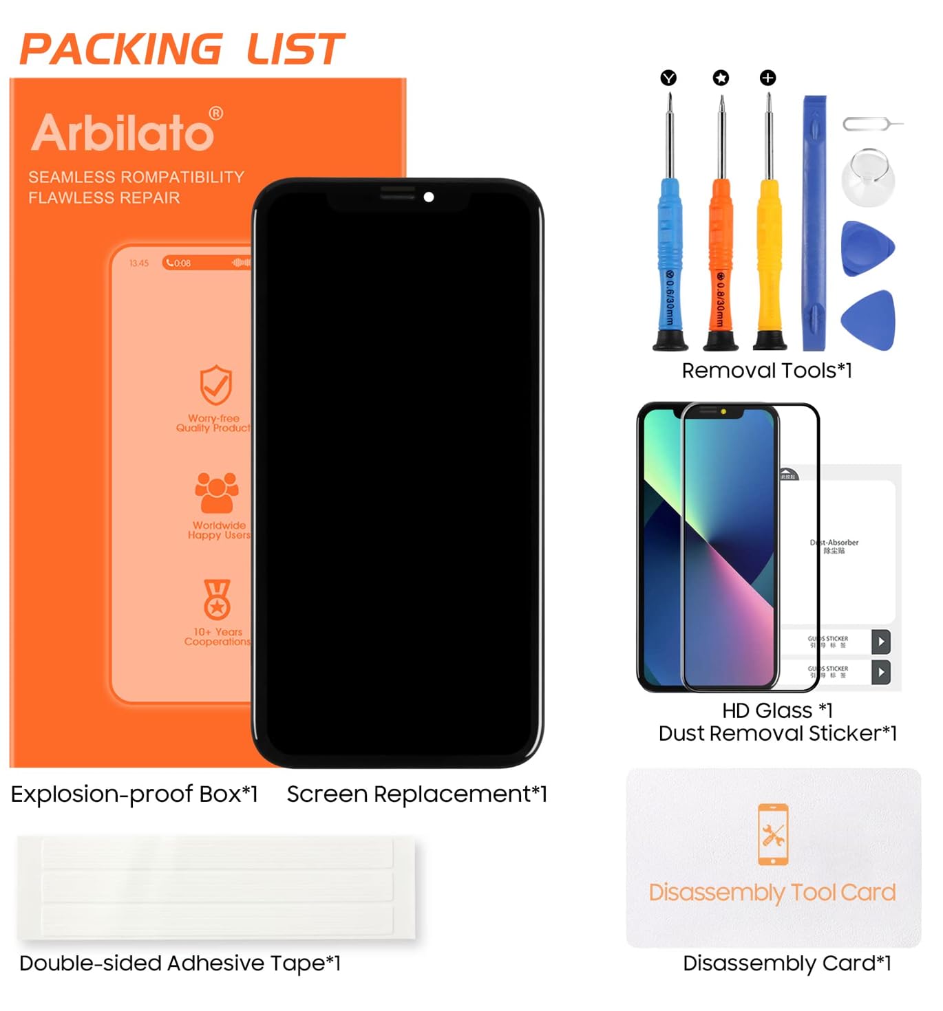 Incell LCD-Scherm Voor IPhone 15 - A2846 A3089 A3092 A3090 Touchscreen Digitizer Reparatie Kit Zwart