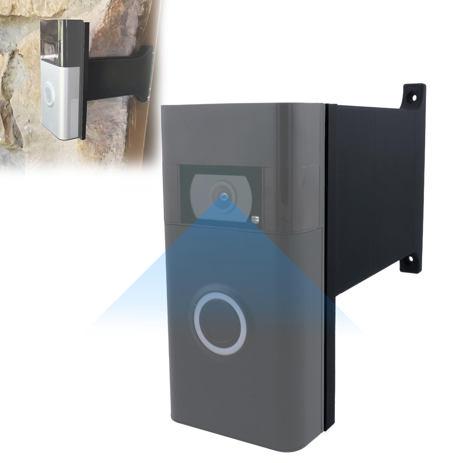 Doorbell Extender Mount Compatible with Ring for Brick Wall(1")