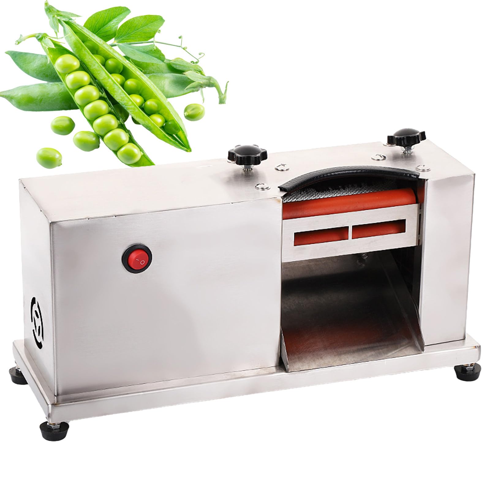 Pea Sheller Stainless Steel Edamame Sheller with Adjustable Roller Spacing