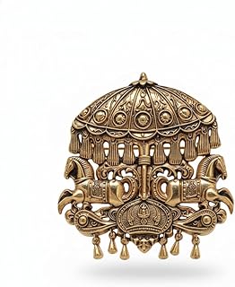 Antique Gold Brooch Pin for Men Women Vintage Saree Blazer Coat Lapel Fashion Jewellery