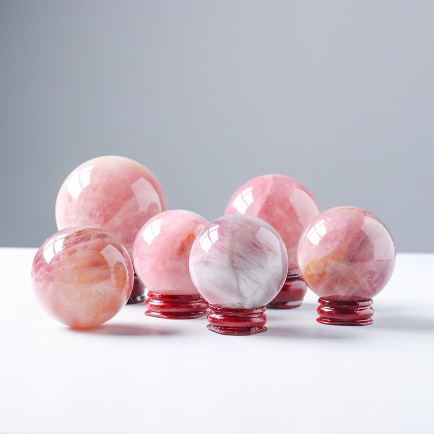 Amazon｜ヒーリングクリスタルナチュラルピンクローズクォーツ