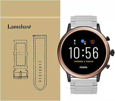 Bracelets de Rechange en Acier Inoxydable pour Fossil Julianna - pour Fossil  Women Gen 5 Julianna/Fossil Julianna HR Argenté : Amazon.fr: Bijoux