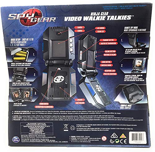 Spy Gear Ninja Video Walkie Talkies with 2-way Audio and Video
