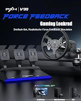 PXN V99 Versenyautó Szimulátor Kormány Pedálokkal és Váltókarral PC Xbox PS4 2