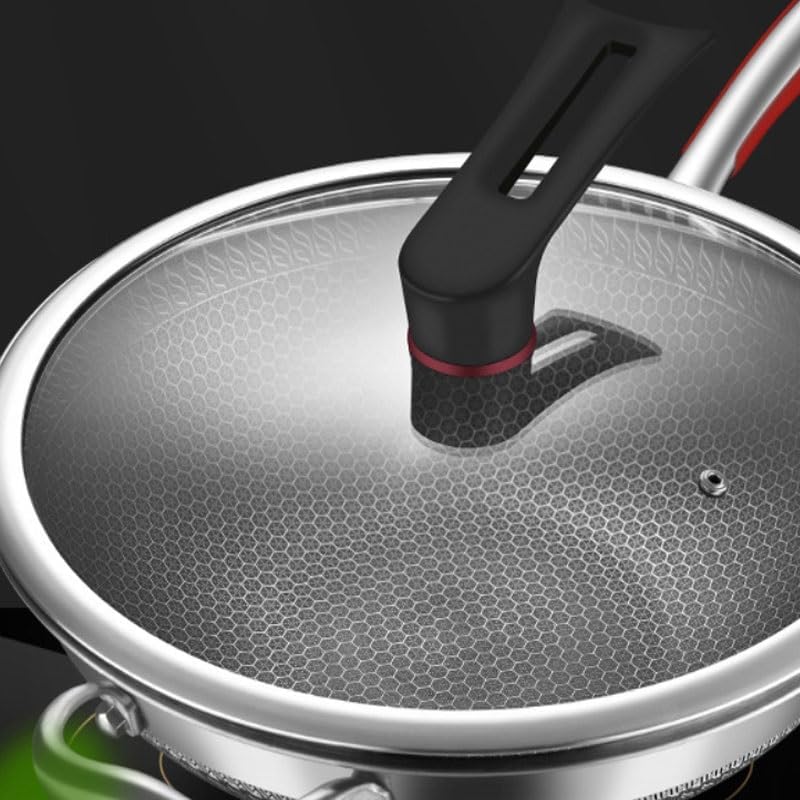 316 Stainless Steel Frying Pan Non Stick Household Cooking Pot