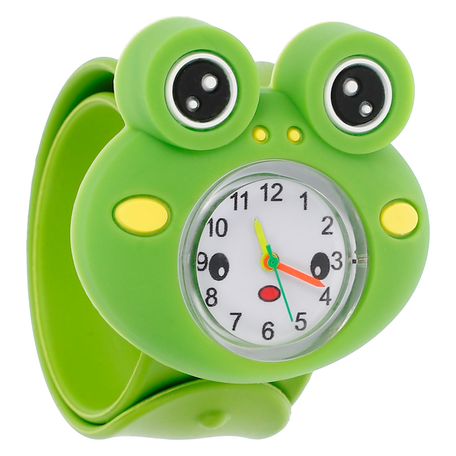 Hemobllo Slap Armbanduhr Für Kinder Mit Cartoon Frosch Design Quarzuhr Analog Armband Uhr Aus Weichem Material Praktisch Für Jungen Und Mädchen Einfaches Ablesen Der Zeit
